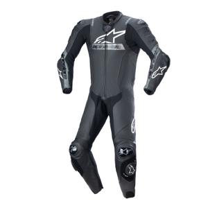 Alpinestars Missile 2 Ward juodos ir pilkos spalvos odinis motociklininko kombinezonas