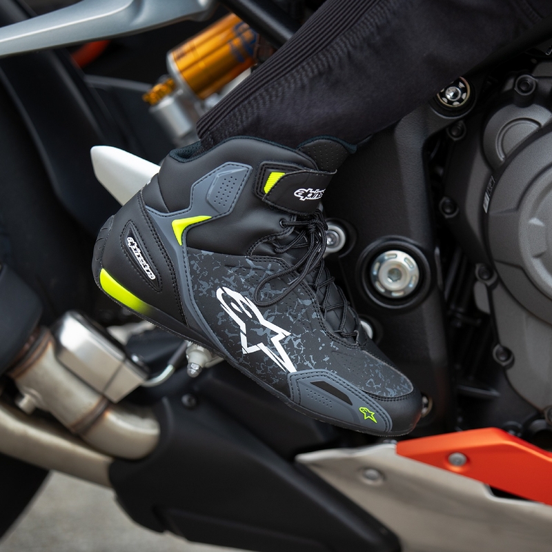 Boty na motorku Alpinestars Faster-3 černo-fluo žluté