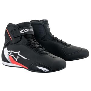 Alpinestars Sector Black-White-Fluo Red motociklininko batai