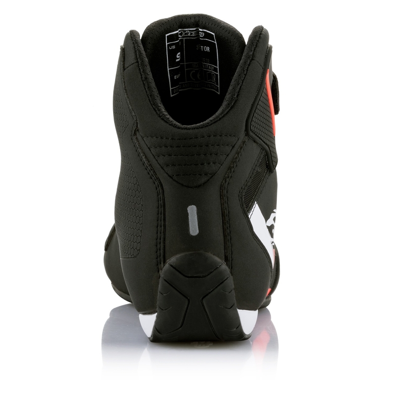 Alpinestars Sector Black-White-Fluo Red motociklininko batai