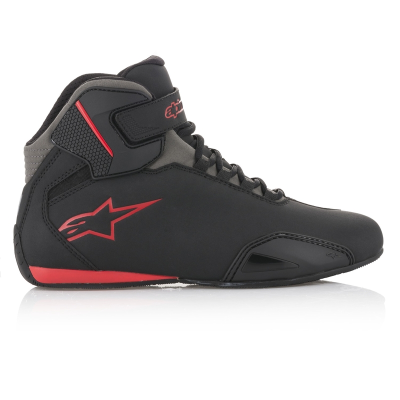 "Alpinestars" sektoriaus juodai raudoni motociklininko batai