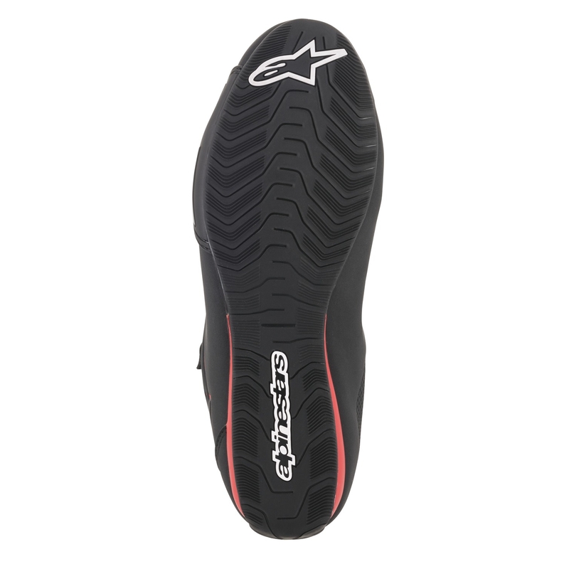 "Alpinestars" sektoriaus juodai raudoni motociklininko batai