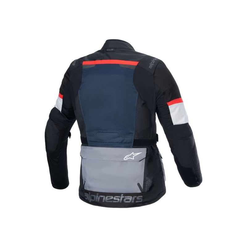 Alpinestars Andes Drystar motociklininko striukė tamsiai mėlyna-juoda-šviesiai pilka