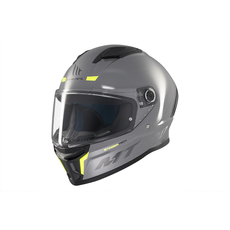 MT Stinger 2 Solid Gloss Grey Integral Motociklininko šalmas