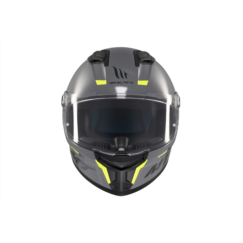 MT Stinger 2 Solid Gloss Grey Integral Motociklininko šalmas