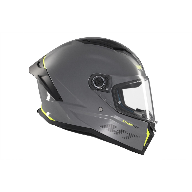 MT Stinger 2 Solid Gloss Grey Integral Motociklininko šalmas
