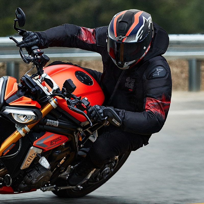 "Alpinestars Zaca Air Venom" neperšlampama juoda/juodai raudona motociklininko striukė