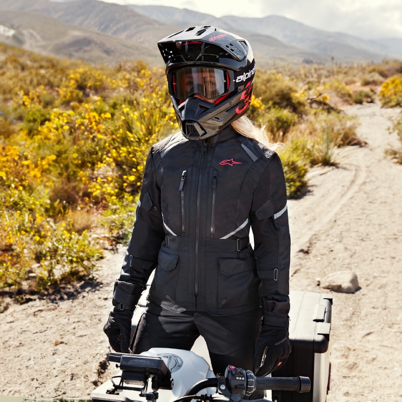 Alpinestars Stella Andes Air Drystar moteriška motociklininko striukė Black
