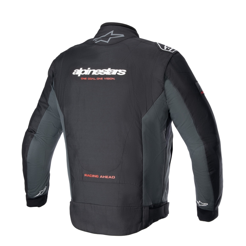 "Alpinestars Monza Sport" juoda-pilka-raudona-balta motociklininko striukė
