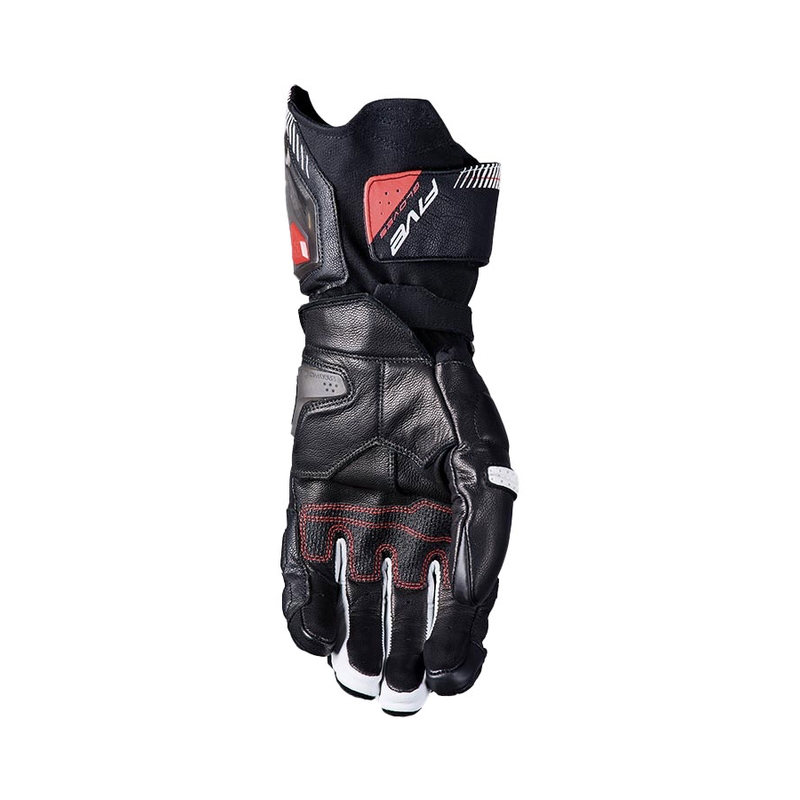 Motociklininko pirštinės FIVE RFX3 EVO juodos ir baltos spalvos