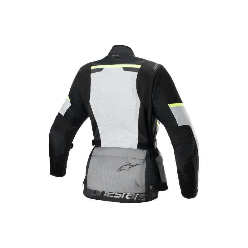 "Alpinestars" moteriška motociklininko striukė "Stella Andes Air Drystar Light Grey-Dark Grey-Black-Fluo Yellow