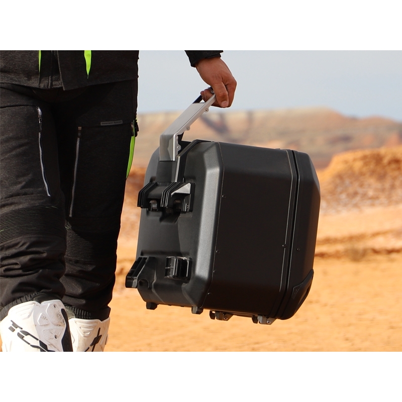 Aliumininis viršutinis dėklas motociklui SHAD Terra TR48 BLACK EDITION - II. kokybė išpardavimas