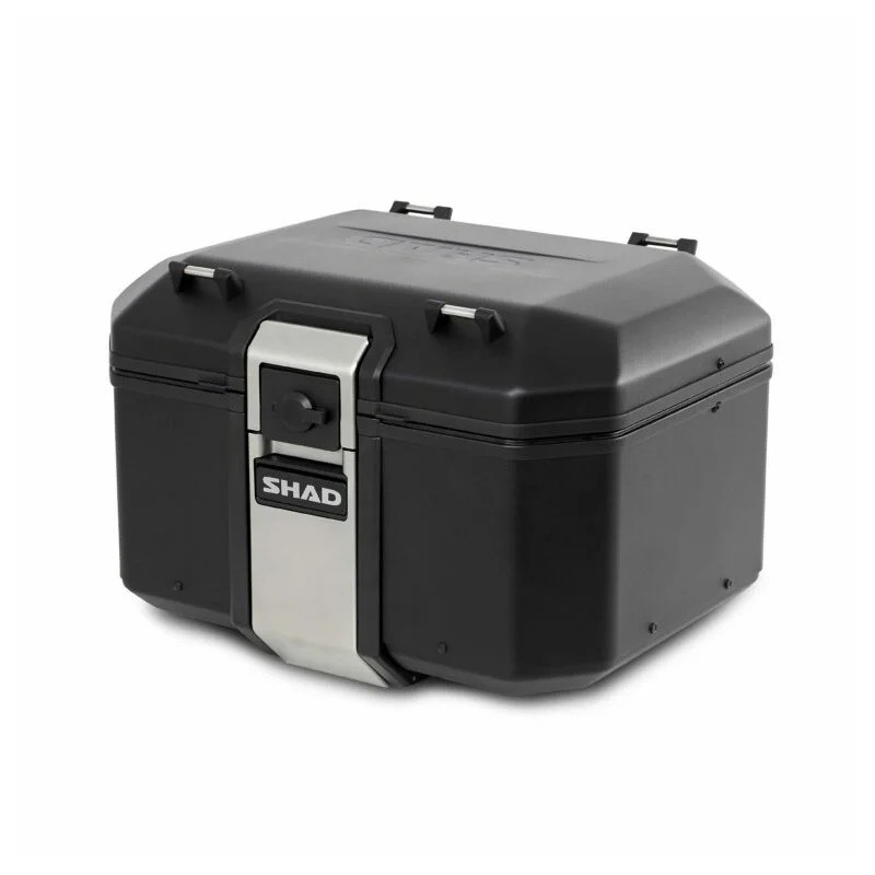 Aliumininis viršutinis dėklas motociklui SHAD Terra TR48 BLACK EDITION - II. kokybė išpardavimas