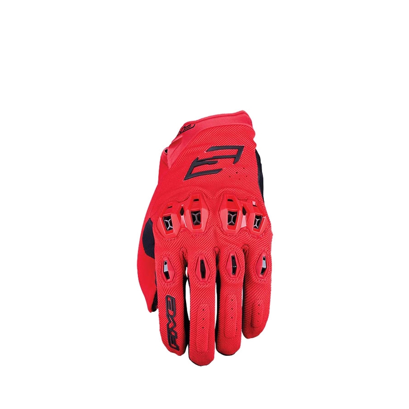 Motociklininko pirštinės FIVE Stunt Evo2 red