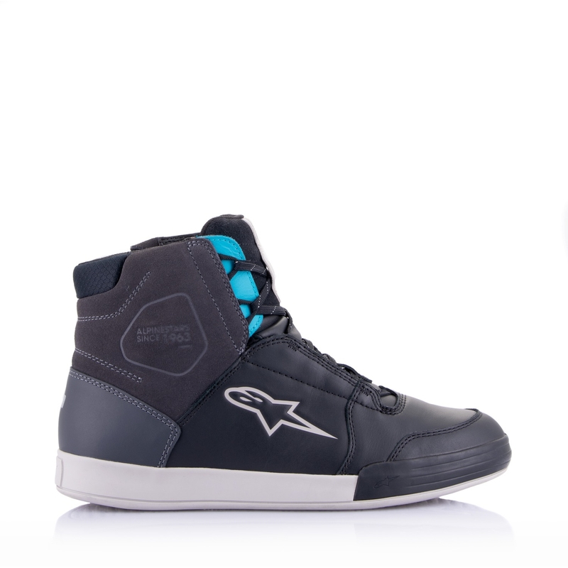 "Alpinestars" moteriški "Stella Chrome Drystar" juodai pilkai mėlyni motociklininko batai