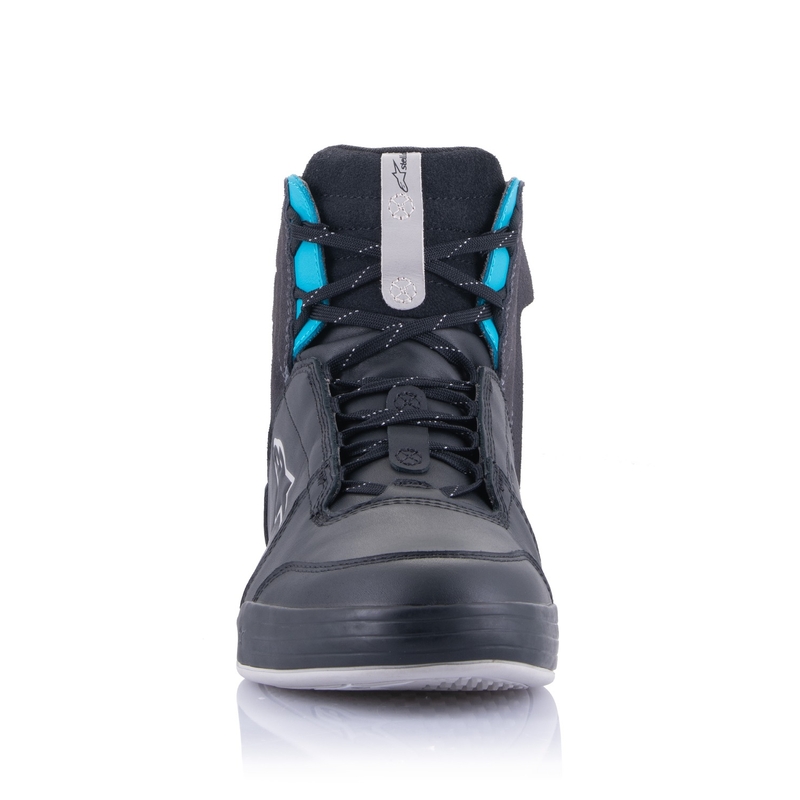 "Alpinestars" moteriški "Stella Chrome Drystar" juodai pilkai mėlyni motociklininko batai