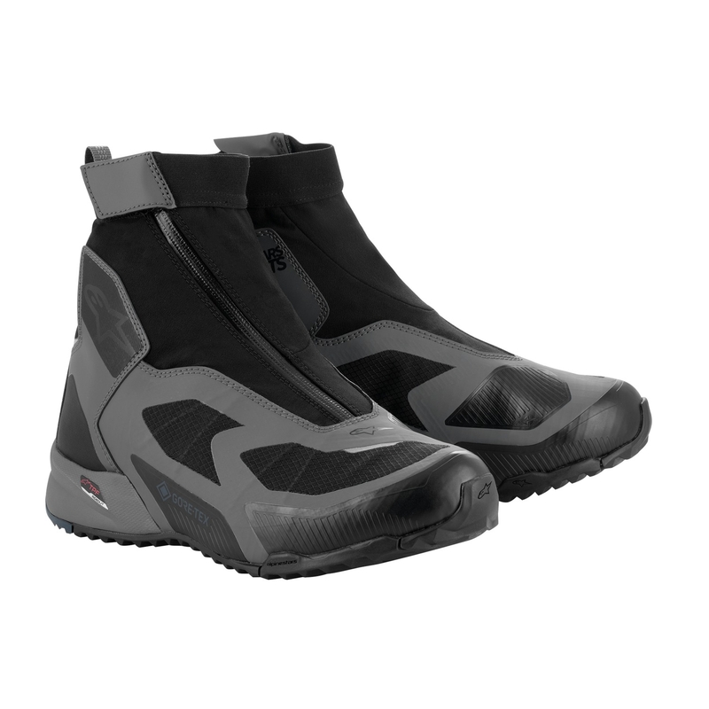 "Alpinestars CR-8 Gore-Tex" juodai pilkai mėlyni motociklininko batai