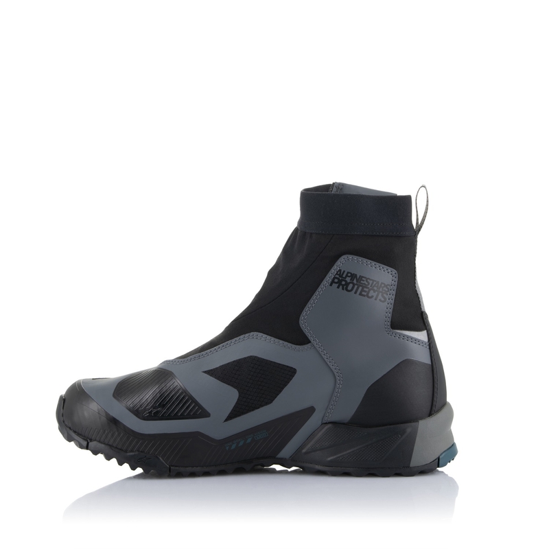 "Alpinestars CR-8 Gore-Tex" juodai pilkai mėlyni motociklininko batai