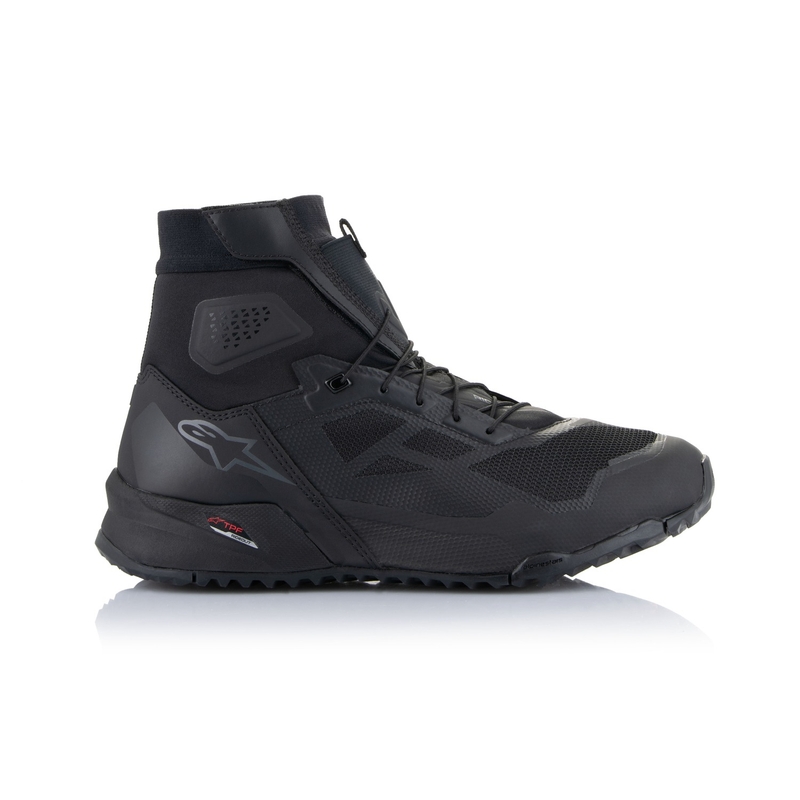 Alpinestars CR-1 juodi ir tamsiai pilki motociklininko batai