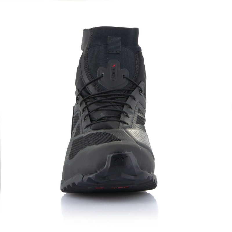 Alpinestars CR-1 juodi ir tamsiai pilki motociklininko batai