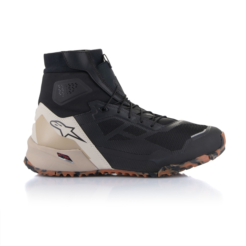Alpinestars CR-1 juodos ir šviesiai rudos spalvos motociklininko batai