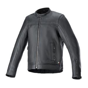 "Alpinestars Dyno" juoda odinė motociklo striukė