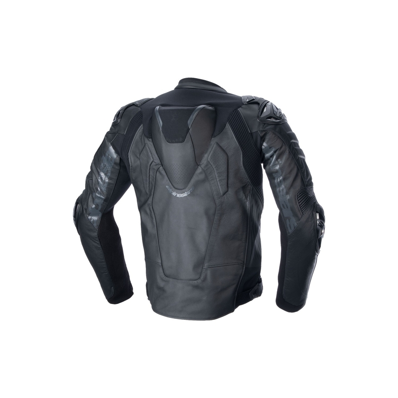 "Alpinestars Atem 5" juoda odinė motociklininko striukė