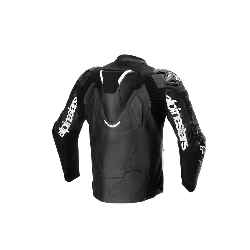 Alpinestars Atem 5 juodai balta odinė motociklo striukė