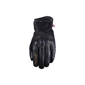 Odinės motociklininko pirštinės FIVE WFX Metro WP juodos spalvos