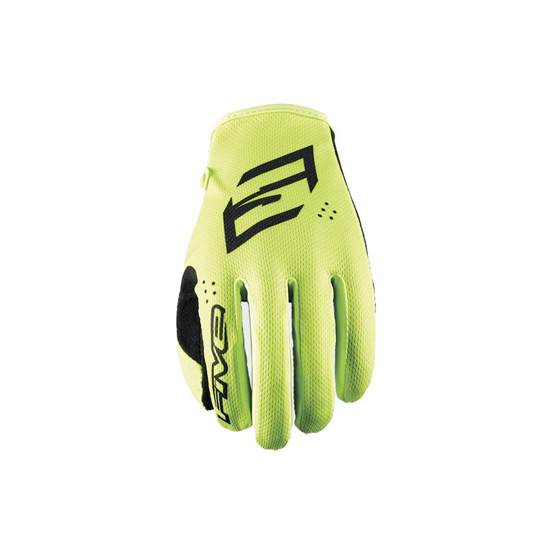 Vaikiškos motokroso pirštinės FIVE MXF4 fluo yellow
