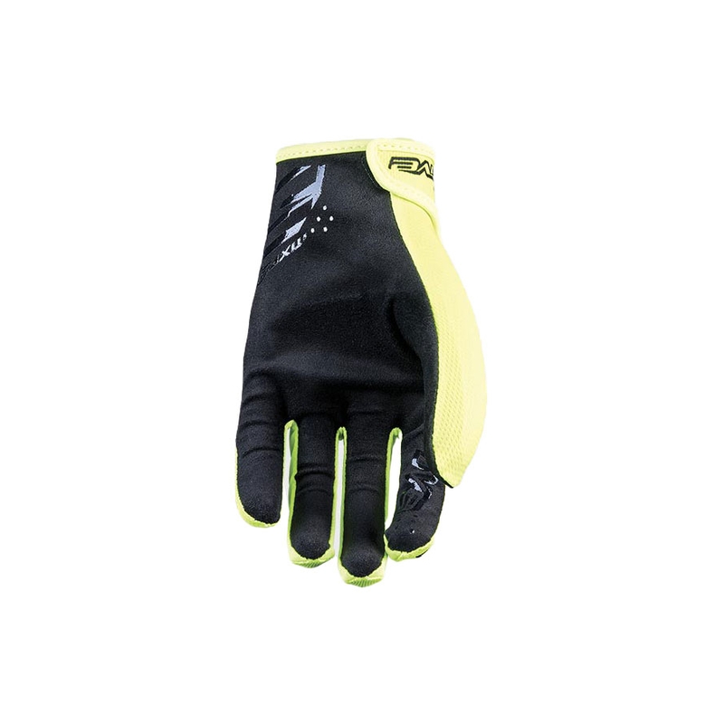 Vaikiškos motokroso pirštinės FIVE MXF4 fluo yellow
