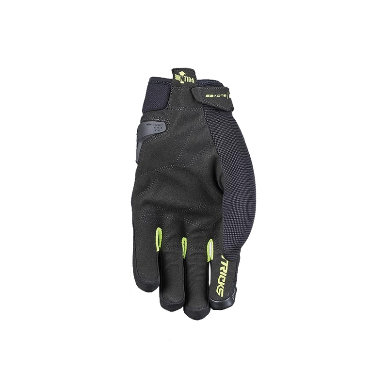 Motociklininko pirštinės FIVE Tricks juoda-fluo geltona