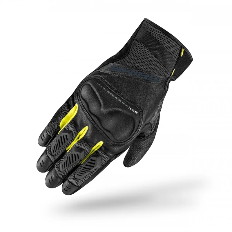 Moteriškos motociklininko pirštinės Shima Hero black-fluo yellow