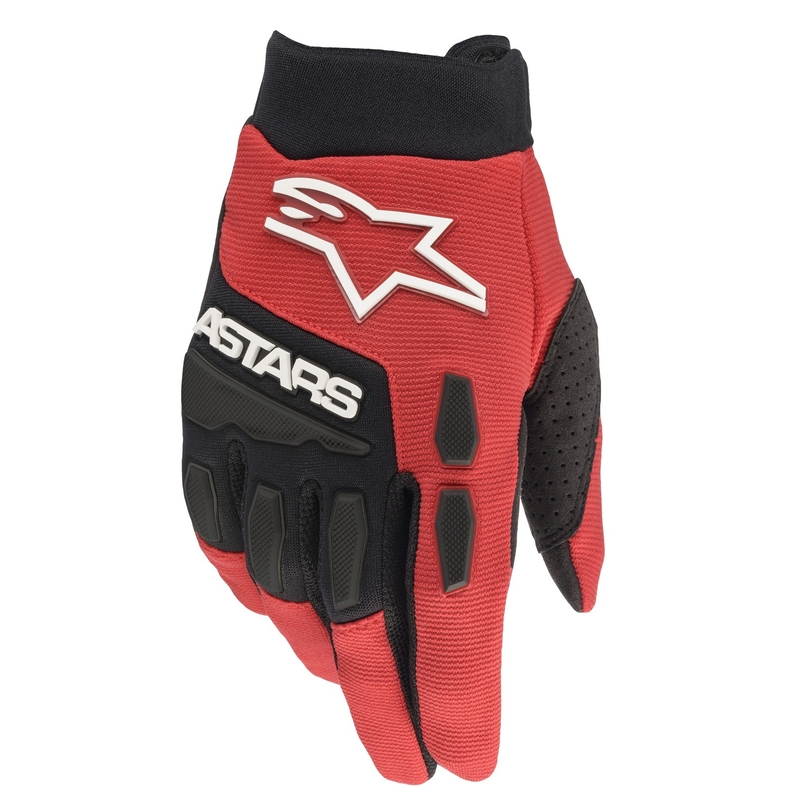 Motokrosové rukavice Alpinestars Full Bore červeno-černé