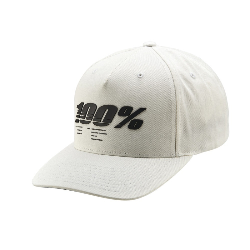 Kepurė 100% Staunch Snapback white
