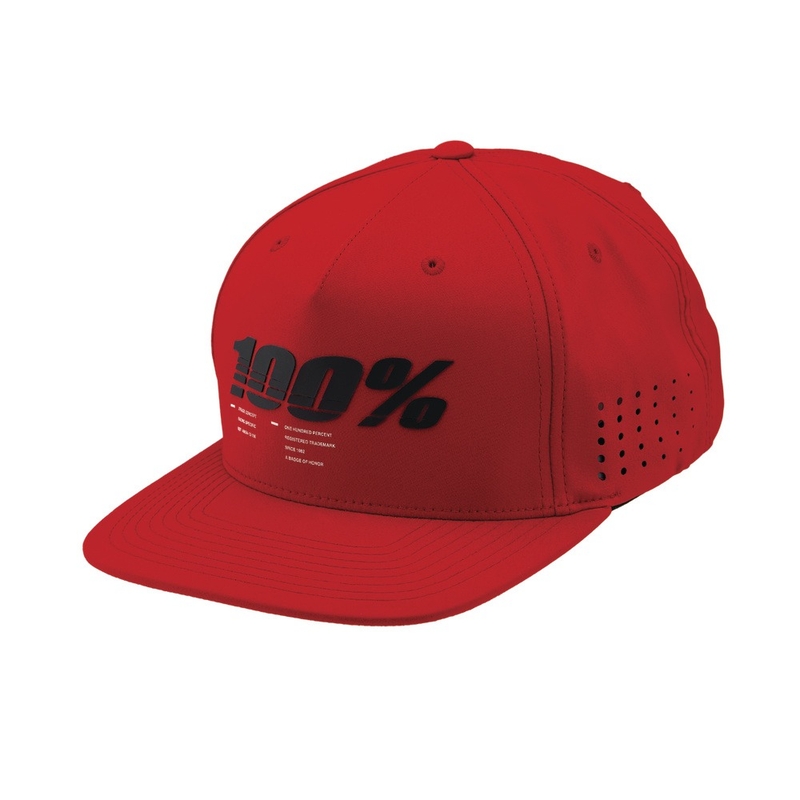 Kšiltovka 100% Drive Snapback červená