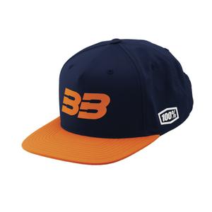 Kepurė 100% BB33 Snapback blue-orange