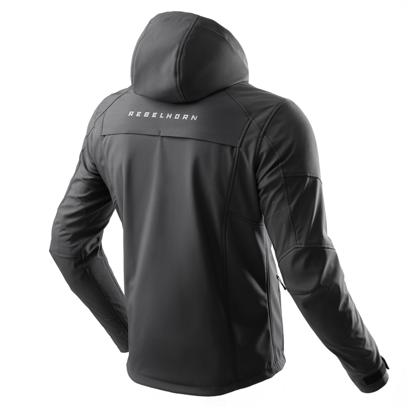 Softshell motociklininko striukė Rebelhorn Slash Black