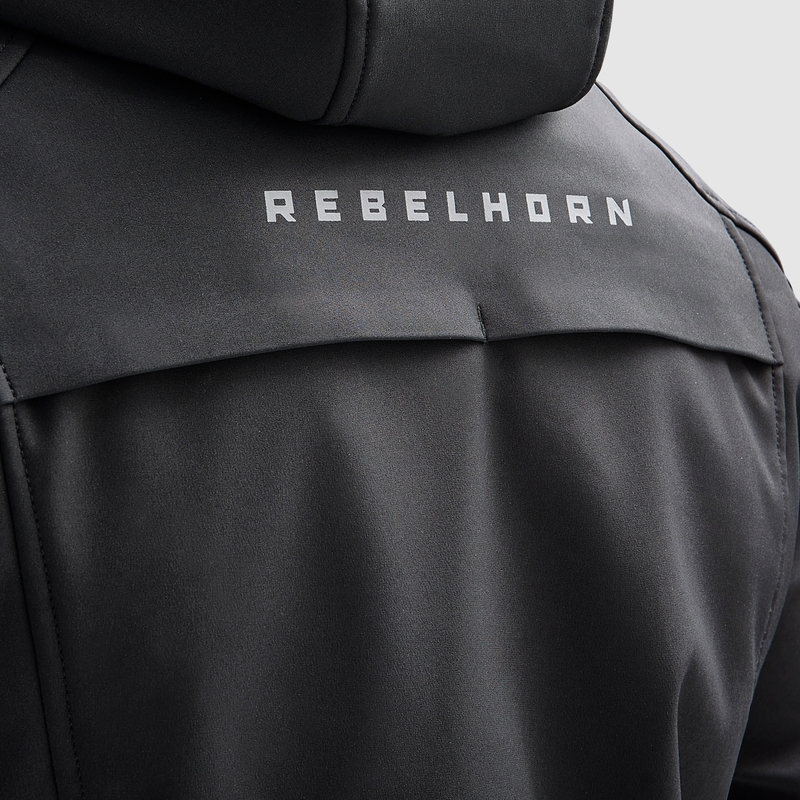 Softshell motociklininko striukė Rebelhorn Slash Black