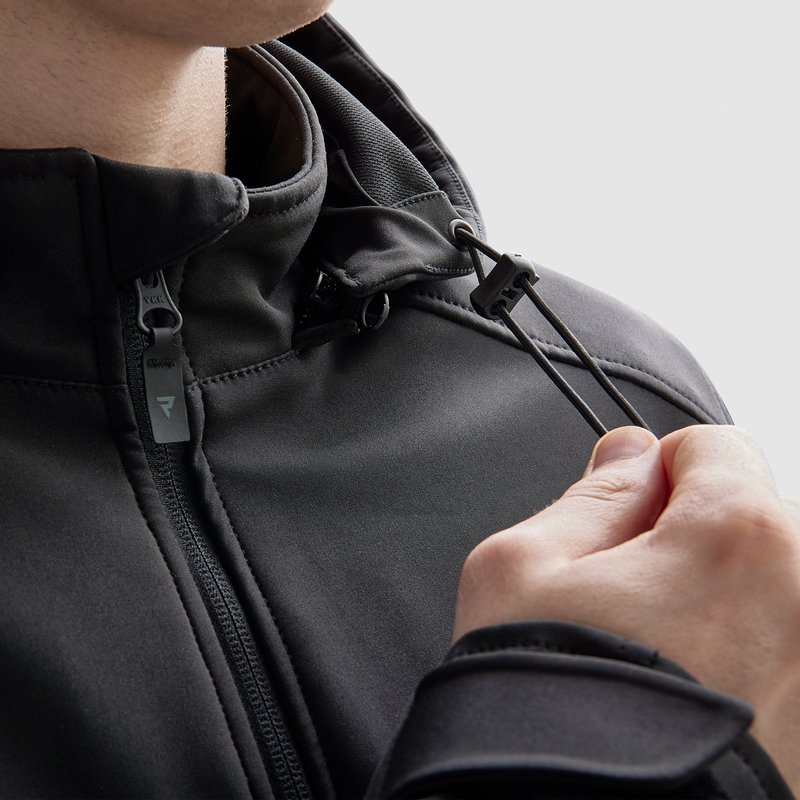 Softshell motociklininko striukė Rebelhorn Slash Black