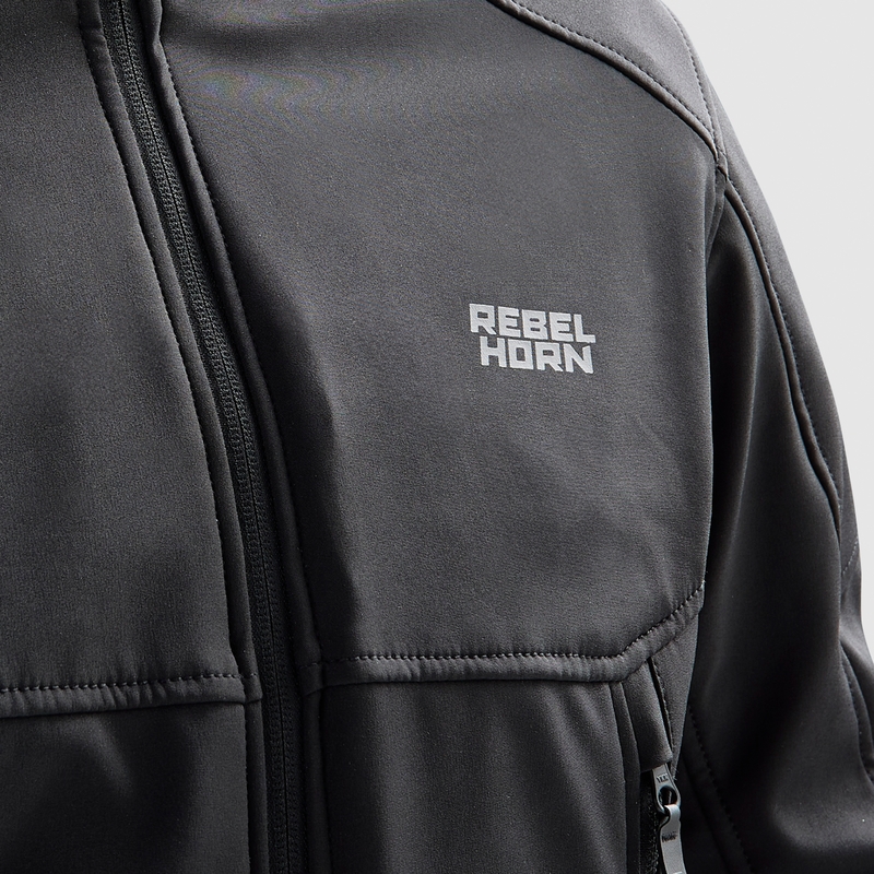 Softshell motociklininko striukė Rebelhorn Slash Black