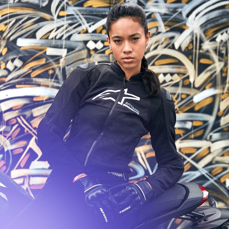 "Alpinestars Stella SMX Air" moteriška motociklininko striukė Black