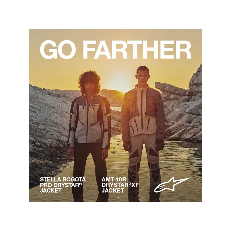 Alpinestars AMT-10R Drystar XF motociklininko striukė smėlio-juoda-rožinė