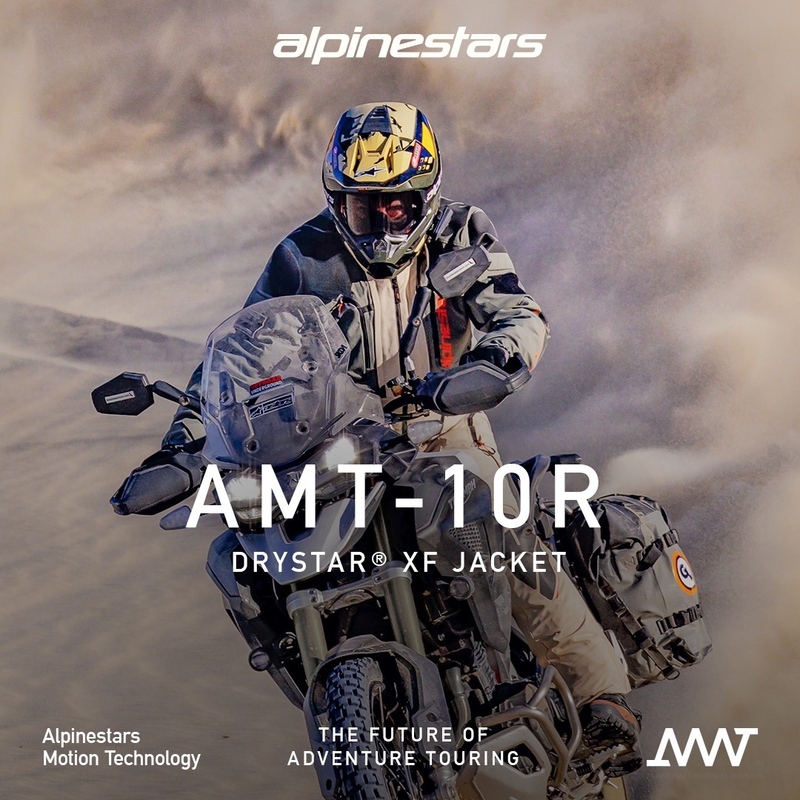 Alpinestars AMT-10R Drystar XF motociklininko striukė smėlio-juoda-rožinė