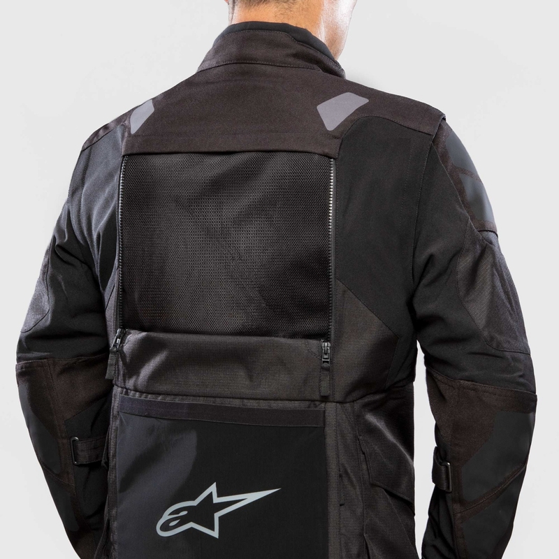Alpinestars Halo Drystar šviesiai pilka-tamsiai pilka-juoda-fluo raudona motociklininko striukė