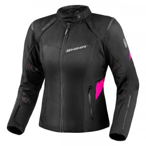 Moteriška Shima Rush 2.0 Black and Pink motociklininko striukė