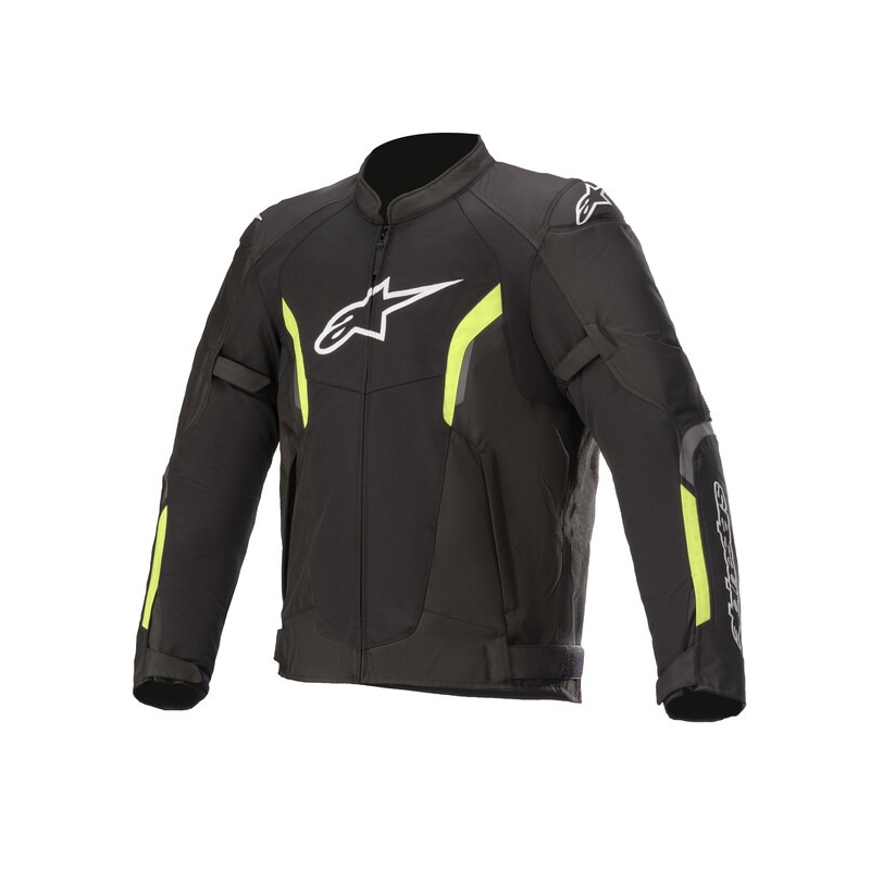 Alpinestars AST Air Tech-Air 5 suderinama juoda-fluo geltona motociklininko striukė