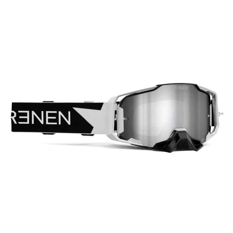 Motokroso akiniai 100% - JAV ARMEGA Renen silver plexi