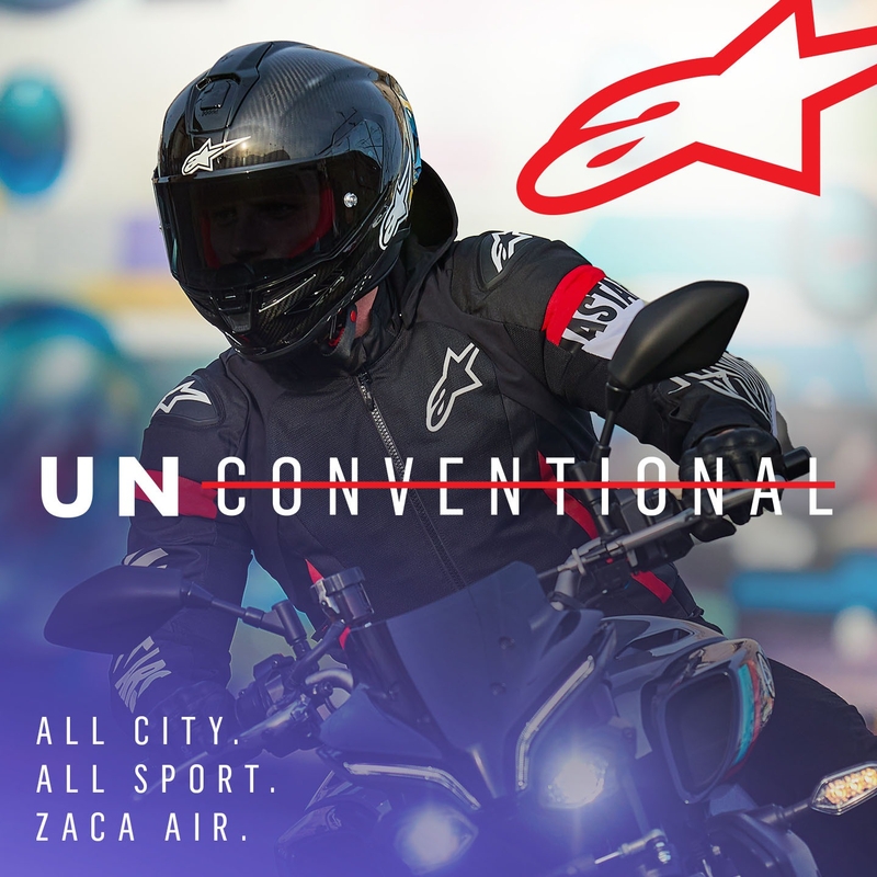 Alpinestars Zaca Air neperšlampama motociklininko striukė juoda-balta-fluo raudona