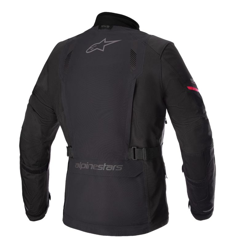 Alpinestars Monteira Drystar XF juodai raudona motociklininko striukė